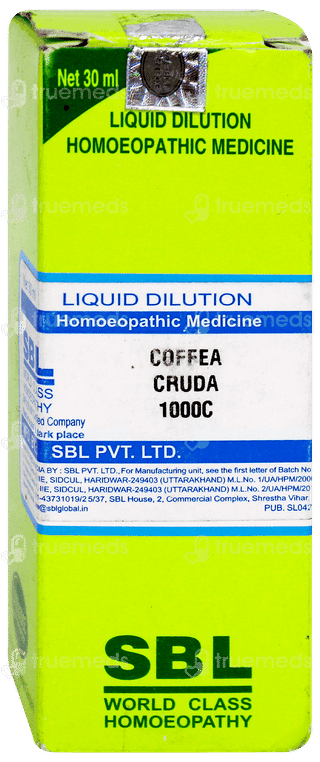 Sbl Coffea Cruda 1000c Dilution 30ml