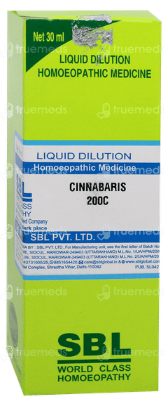 Sbl Cinnabaris 200 C Dilution 30 ML