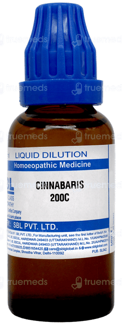 Sbl Cinnabaris 200 C Dilution 30 ML