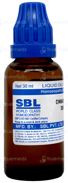 Sbl Cinnabaris 200 C Dilution 30 ML