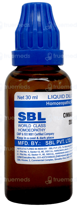 Sbl Cinnabaris 200 C Dilution 30 ML