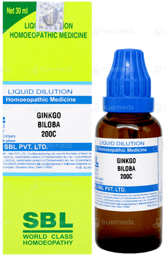 Sbl Ginkgo Biloba 200c Dilution 30ml Sbl Ginkgo Biloba 200c Dilution 30ml