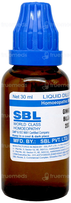 Sbl Ginkgo Biloba 200c Dilution 30ml