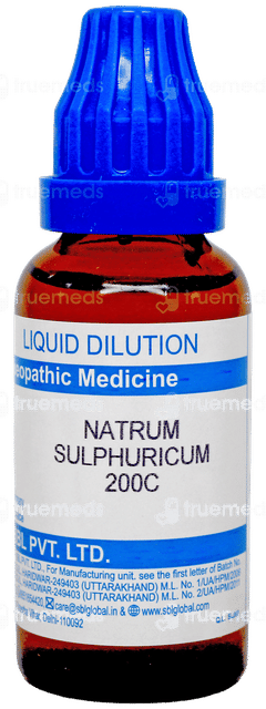 Sbl Natrum Sulphuricum 200 C Dilution 30 Ml Sbl Natrum Sulphuricum 200 C Dilution 30 Ml