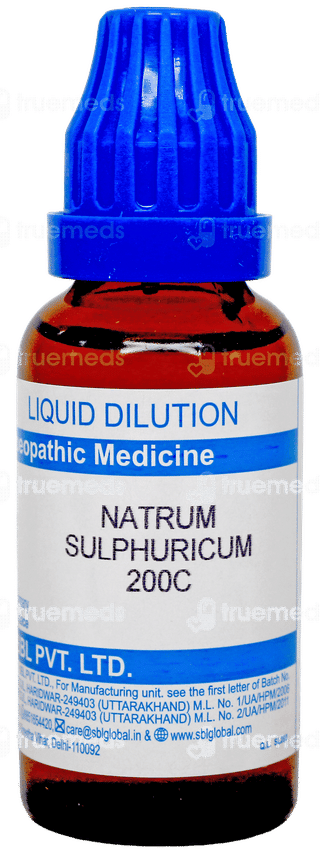 Sbl Natrum Sulphuricum 200 C Dilution 30 Ml