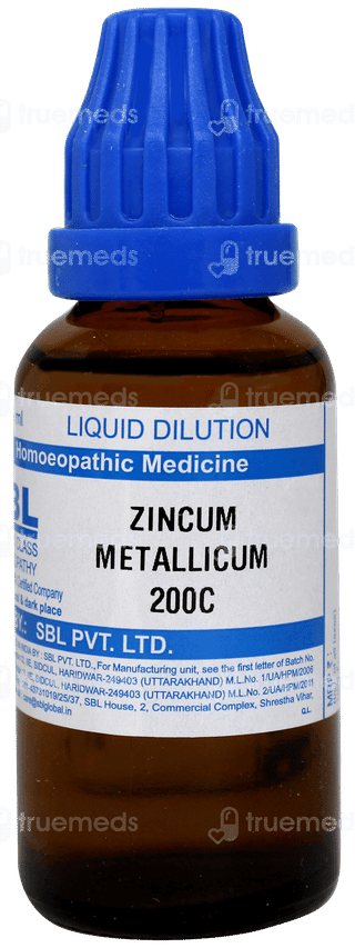 Sbl Zincum Metallicum 200c Dilution 30ml