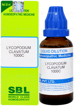 Sbl Lycopodium Clavatum 1000c Dilution 30ml Sbl Lycopodium Clavatum 1000c Dilution 30ml