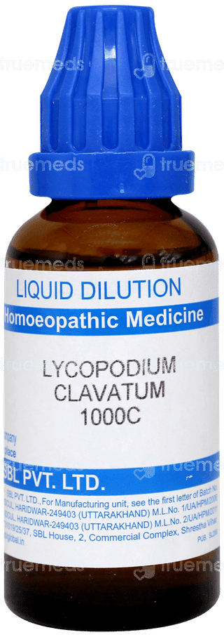 Sbl Lycopodium Clavatum 1000c Dilution 30ml