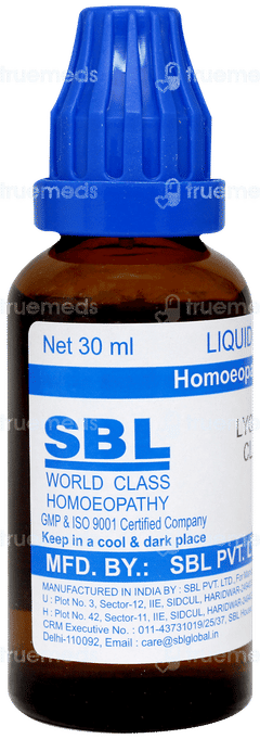 Sbl Lycopodium Clavatum 1000c Dilution 30ml Sbl Lycopodium Clavatum 1000c Dilution 30ml