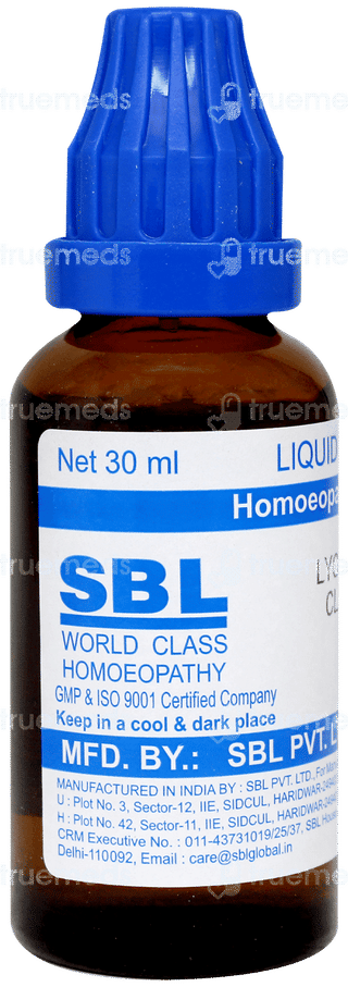 Sbl Lycopodium Clavatum 1000c Dilution 30ml