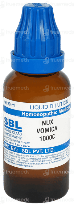 Sbl Nux Vomica 1000c Dilution 30ml