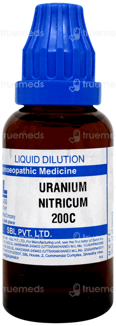 Sbl Uranium Nitricum 200c Dilution 30ml