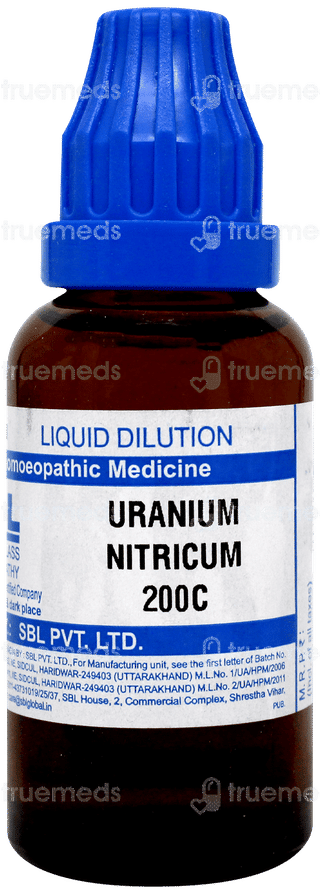 Sbl Uranium Nitricum 200c Dilution 30ml