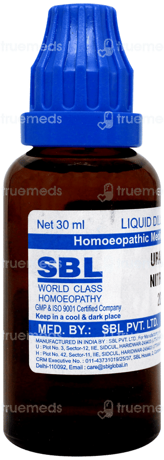 Sbl Uranium Nitricum 200c Dilution 30ml
