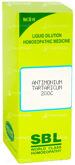Sbl Antimonium Tartaricum 200c Dilution 30ml
