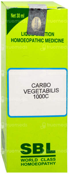 Sbl Carbo Vegetabilis 1000 C Dilution 30 ML Sbl Carbo Vegetabilis 1000 C Dilution 30 ML