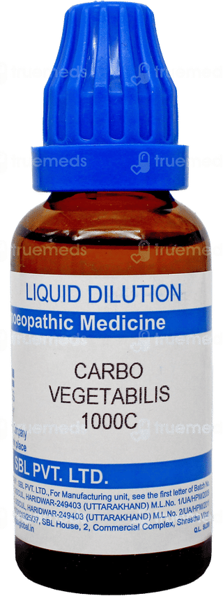 Sbl Carbo Vegetabilis 1000 C Dilution 30 ML