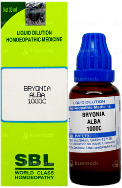 Sbl Bryonia Alba 1000C Dilution 30Ml Sbl Bryonia Alba 1000C Dilution 30Ml