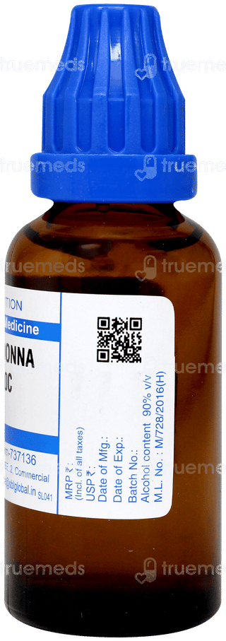 Sbl Belladonna 1000c Dilution 30ml