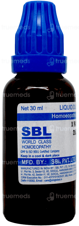 Sbl X Ray 200 C Dilution 30 ML