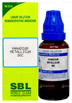 Sbl Vanadium Metallicum 30 C Dilution 30 ML