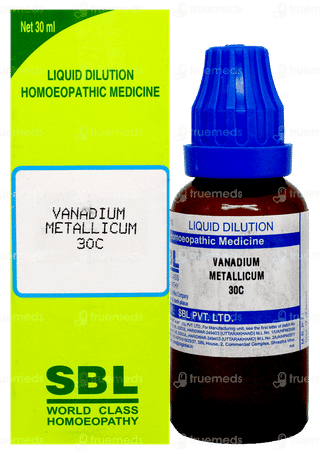 Sbl Vanadium Metallicum 30 C Dilution 30 ML