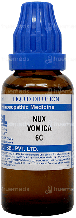 Sbl Nux Vomica 6c Dilution 30ml
