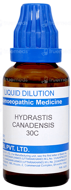 Sbl Hydrastis Canadensis 30c Dilution 30ml