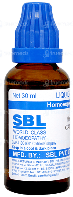 Sbl Hydrastis Canadensis 30c Dilution 30ml