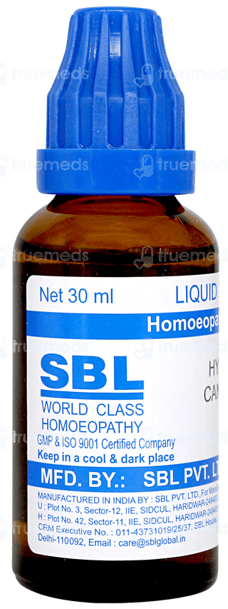 Sbl Hydrastis Canadensis 30c Dilution 30ml