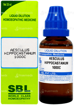 Sbl Aesculus Hippocastanum 1000 C Dilution 30 ML