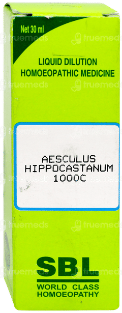 Sbl Aesculus Hippocastanum 1000 C Dilution 30 ML