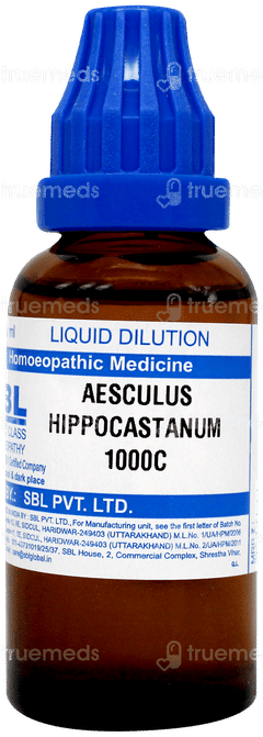 Sbl Aesculus Hippocastanum 1000 C Dilution 30 ML