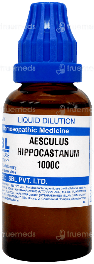 Sbl Aesculus Hippocastanum 1000 C Dilution 30 ML