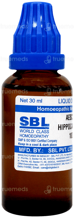 Sbl Aesculus Hippocastanum 1000 C Dilution 30 ML