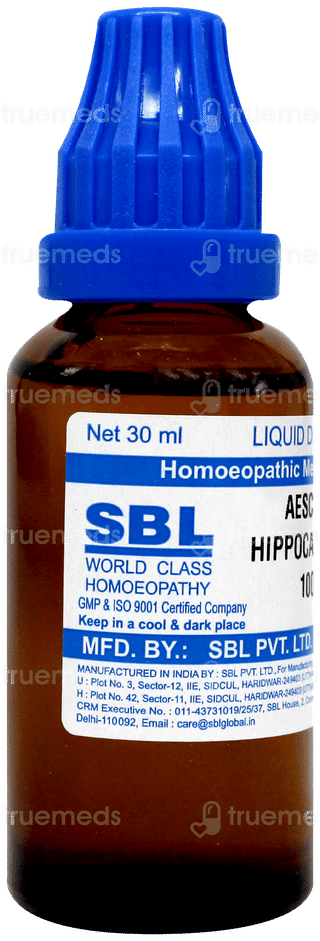 Sbl Aesculus Hippocastanum 1000 C Dilution 30 ML