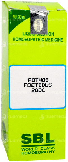 Sbl Pothos Foetidus 200 C Dilution 30 ML Sbl Pothos Foetidus 200 C Dilution 30 ML