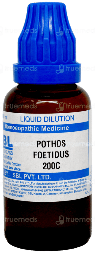 Sbl Pothos Foetidus 200 C Dilution 30 ML
