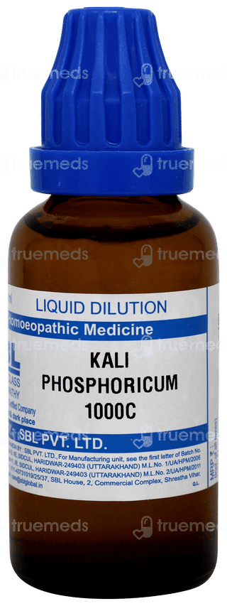 Sbl Kali Phosphoricum 1000c Dilution 30ml