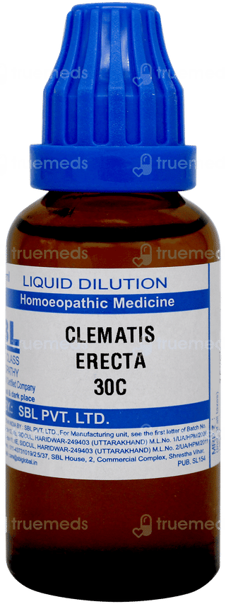 Sbl Clematis Erecta 30c Dilution 30ml