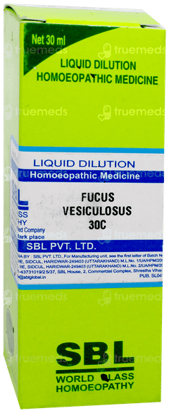 Sbl Fucus Vesiculosus 30c Dilution 30ml