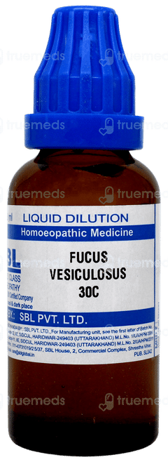 Sbl Fucus Vesiculosus 30c Dilution 30ml