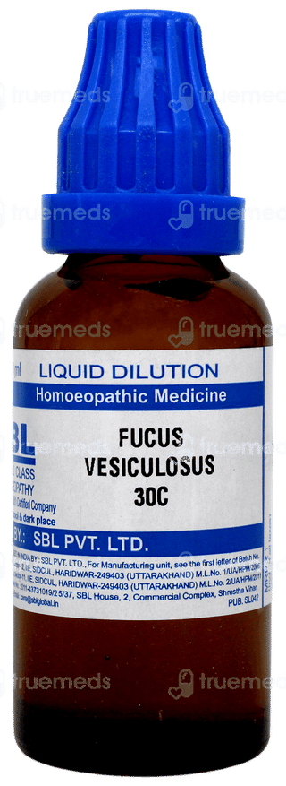 Sbl Fucus Vesiculosus 30c Dilution 30ml