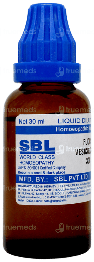 Sbl Fucus Vesiculosus 30c Dilution 30ml