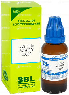 Sbl Justicia Adhatoda 1000c Dilution 30ml Sbl Justicia Adhatoda 1000c Dilution 30ml