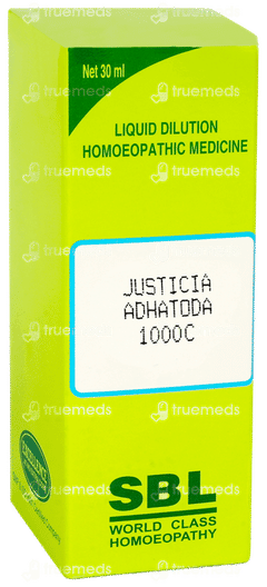 Sbl Justicia Adhatoda 1000c Dilution 30ml