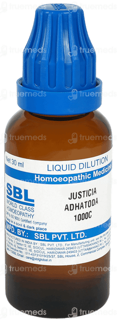 Sbl Justicia Adhatoda 1000c Dilution 30ml