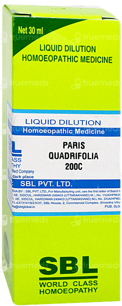 Sbl Paris Quadrifolia 200 C Dilution 30 ML