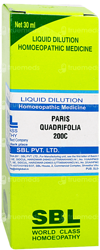 Sbl Paris Quadrifolia 200 C Dilution 30 ML