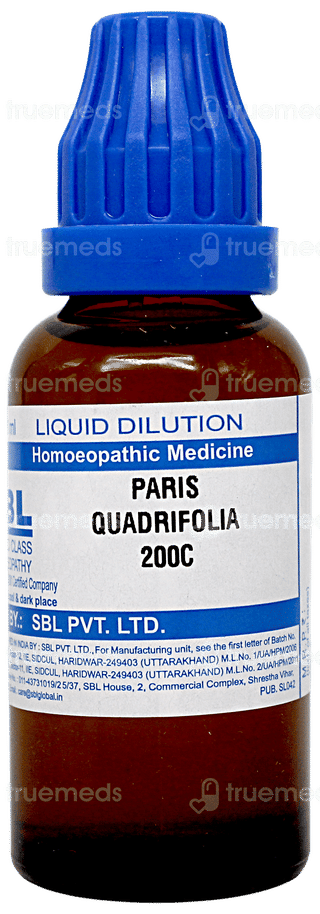 Sbl Paris Quadrifolia 200 C Dilution 30 ML